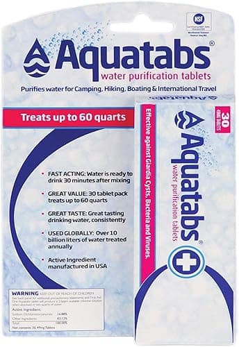 Aquatabs Water Purification Tablets (30-Pack)